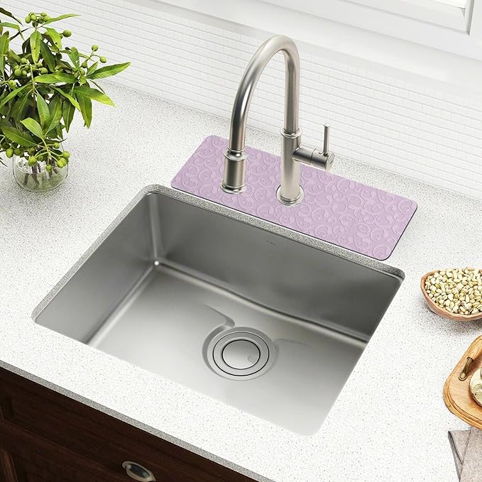 Kitchen Sink Splash Guard 1 PC 14.7 Inch Sink Faucet Mat Splash Guard