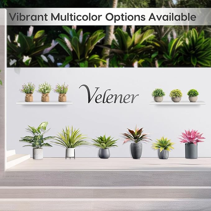 Velener Artificial Agave Plant Set,22 Inch, Faux Aesthetic Plants for Home Decor, Realistic UV Resistant Fake Agave Plants Without Pot, Set of 2