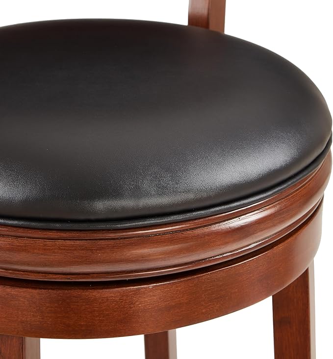 Ball & Cast Swivel Pub Height Barstool 29 Inch Seat Height Cherry Set of 1