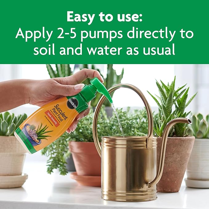 Miracle-Gro Succulent Plant Food, Liquid Plant Food for Indoor Succulents, Cacti, Jade Plants, Aloe Vera and More, 8 oz., 3-Pack