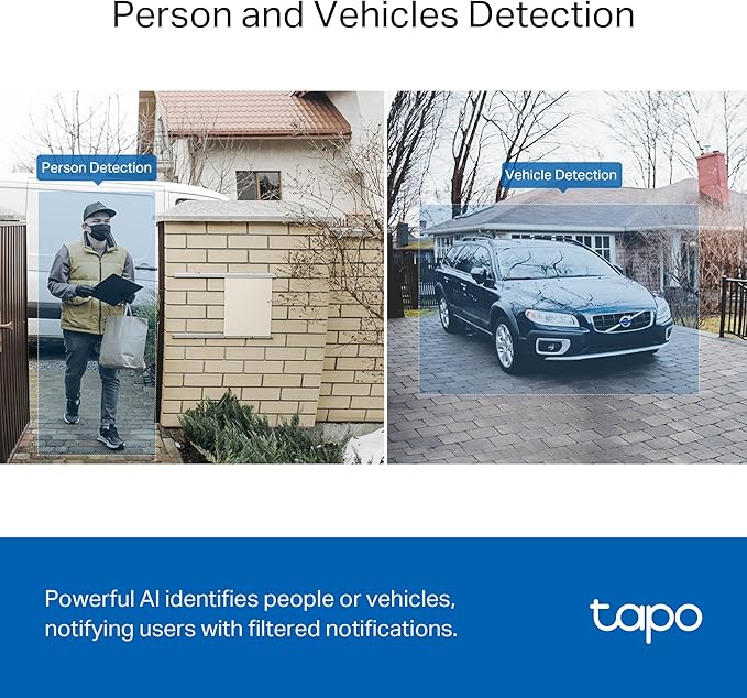 Tapo TP-Link Smart Video Doorbell Camera, Chime Included, 2K 5MP, Color Night Vision, 2-Way Audio, Free AI Detection, Cloud/SD Card Storage, Works w/Alexa & Google Home, D230S1