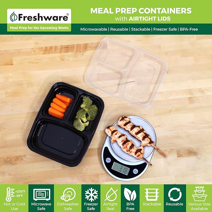 Freshware Meal Prep Containers