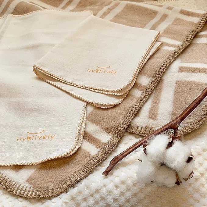 2-pack 100% Natural Organic Cotton Gauze Washcloths Wipes Face Towels for Babies with Sensitive Delicate Skin, Soft Absorbent Premium Ultralight, 34cmx75cm/13.3"x29.5"
