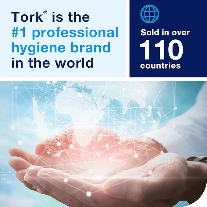Tork Paper Hand Towel Roll White H80, High Absorbency, 6 Rolls x 800 ft