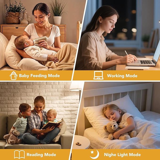 PARTPHONER Modern Floor Lamp with Remote Control - Stepless Dimmable LED Bulb, Adjustable Color Temperature & Brightness, Minimalist Tall Lamp for Living Room, Bedroom, Office, Beige