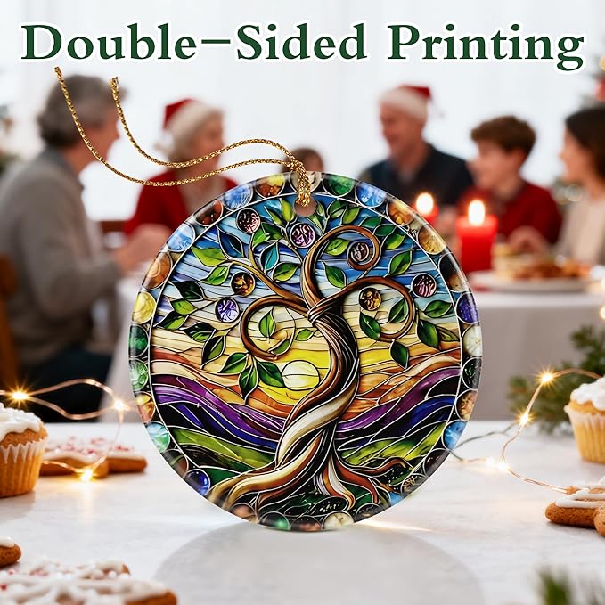 Tree of Life Ornament | Christmas Ornaments, Christmas Decorations, Hanging Ornaments for Tree, Holiday Decor Gifts | Tree of Life Gifts for Friend, Family,Women | Gift Exchange Ideas