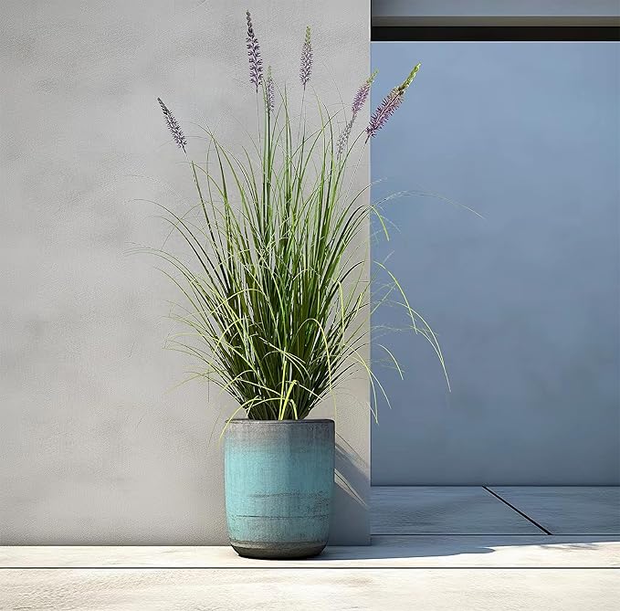 Artificial Plant 47in(1pack) Tall Artificial Lavender Plant,Faux Plants Indoor Home Decorative Artificial Plants & Flowers in Pot Fake Plant, House Plant Indoor