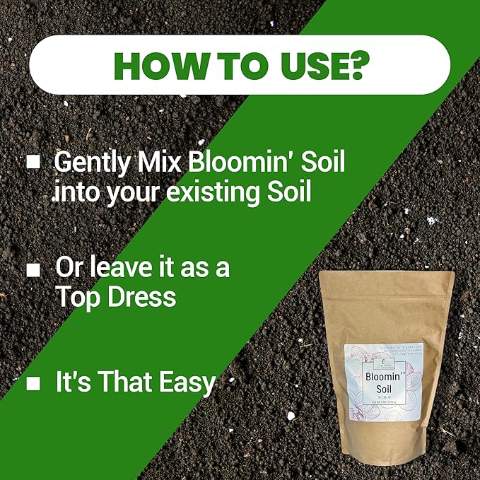 Elm Dirt Premium Bloom Soil - 100% Organic for Outdoor & Indoor Plants | Soil Enhancer for Plant Growth & Healthy Nutrients - Big Bloom Activator, 6 lbs