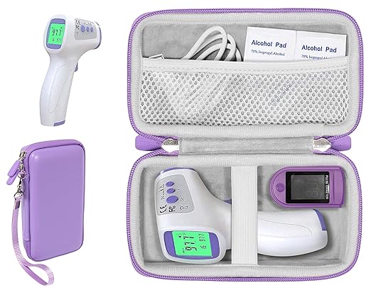 CaseSack Forehead Thermometer case for Non-Contact Infrared Digital Thermometer Like Vibeey, eZthings, HALIDODO, HIGBRE, ALLIRIER, AFARELY, ROYADVE, REDESS, iCode, SUNNYPLUS, BrillianceHair, drtulz