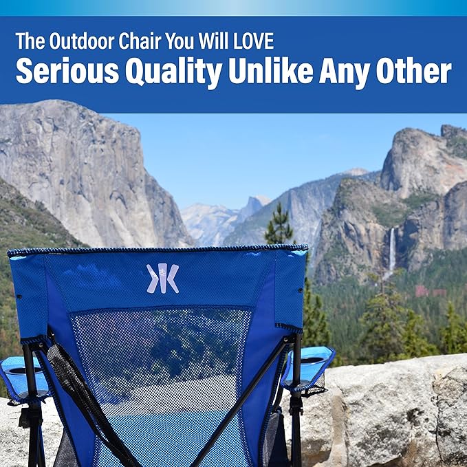Kijaro Dual Lock Portable Camping Chairs - Enjoy the Outdoors with a Versatile Folding Chair, Sports Chair, Outdoor Chair & Lawn Chair - Dual Lock Feature Locks Position – Jasper Green