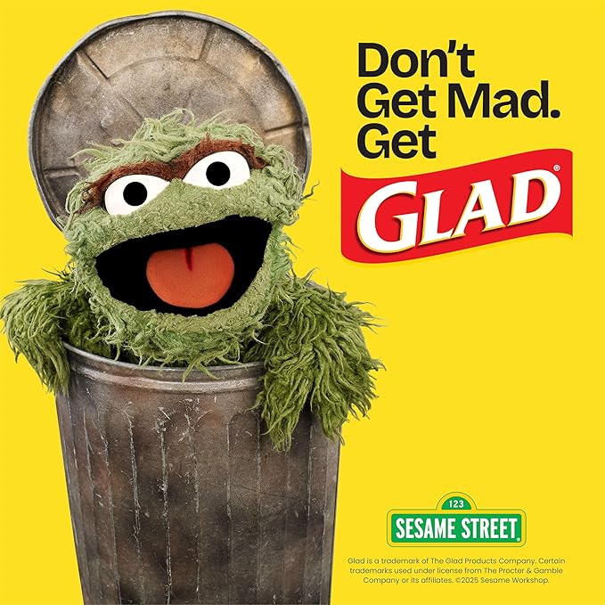 Glad ForceFlex Tall Kitchen Trash Bags, 13 Gallon, Fresh Clean