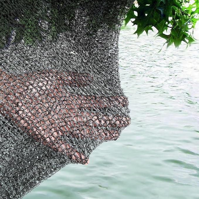 Koi Pond Netting Kit 12 x 30ft, Heavy-Duty Pe, Bird Deer Fence Netting, Durable Net Cover for Leaves, Protect Fish from Blue Heron Bird, Cats & Predators, Stakes & Ties Included