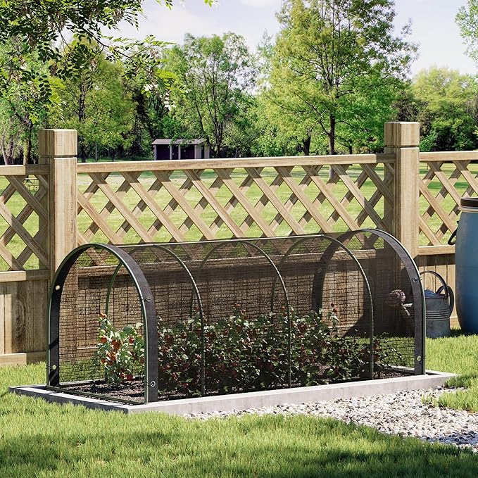 50% Shade Cloth for Garden, Customizing Outdoor Sun Shade Netting with Reinforced Grommets, Pergola Shade Cover Mesh Tarp for Plants Patio Greenhouse Chicken Coop, 12x14 FT, Black