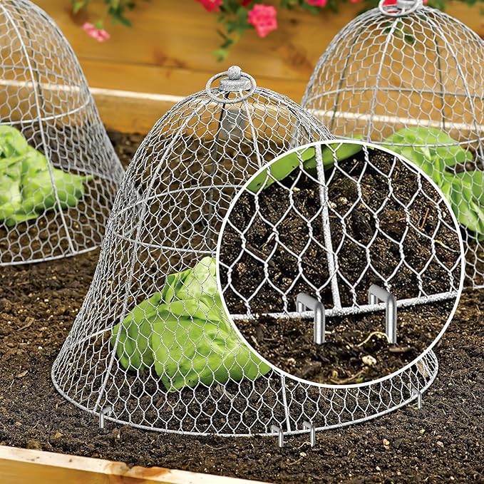 AAGUT 12 Inch Garden Stakes Landscape Staples, 25 Pcs U Shaped 11 Gauge Galvanized Pins Metal Fence Ground Stakes for Gardening, Chicken Wire, Irrigation Tubing, Camping Tent, Secure Lawn Fabric