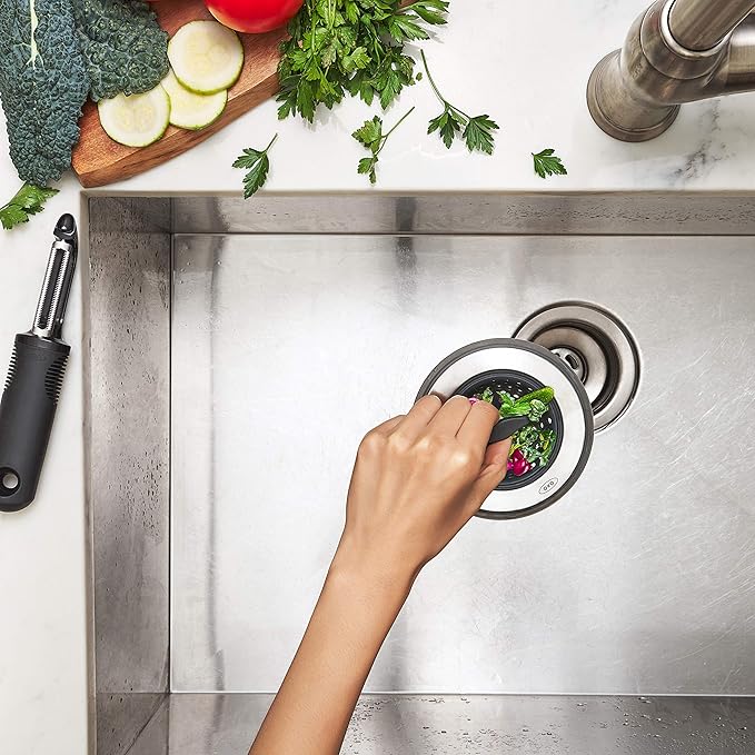 OXO Good Grips 2-in-1 Sink Strainer Stopper